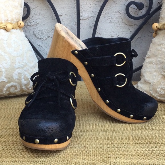 KorkEase Shoes Korks Black Suede Platform Clog Poshmark